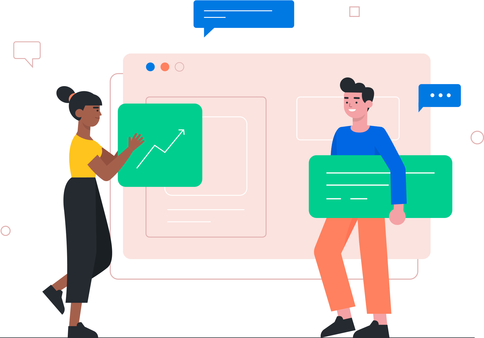 Ilustracja kontroli dostępu i współpracy użytkowników w panelu Multiflow